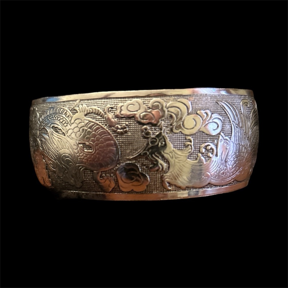 Intricate Silver Cuff Bracelet